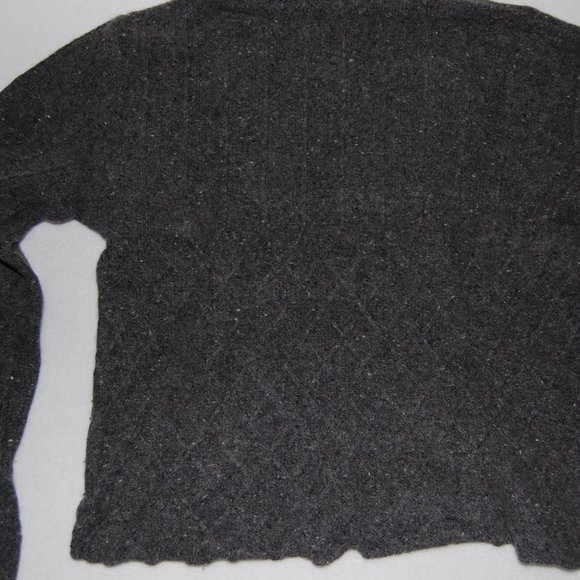 Vintage 1991, Dark Gray Heather Knit Turtleneck, 100% Lambswool - Picture 11 of 13